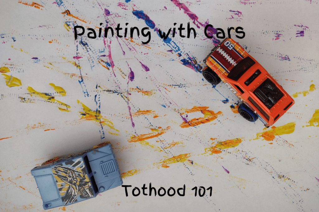 Car painting activity done with two cars.