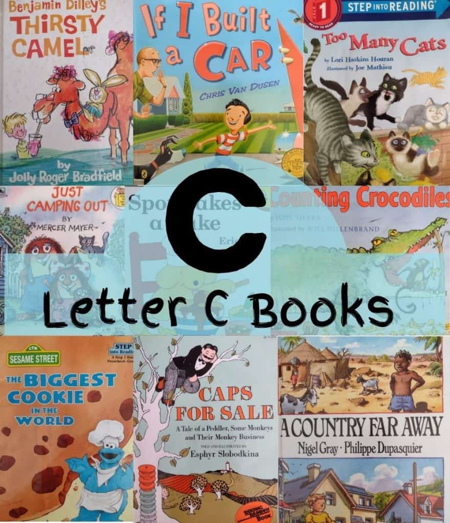 Letter C book collage