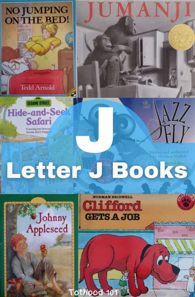 Collage of Letter J Books