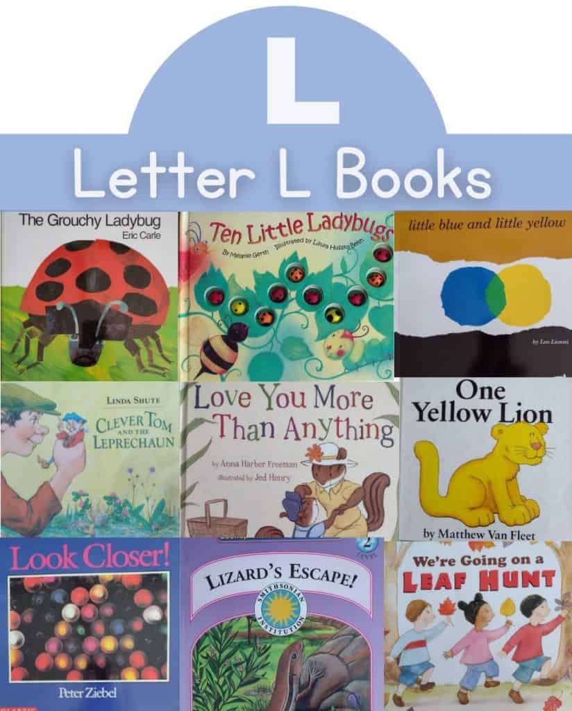 Collage of Letter L Books