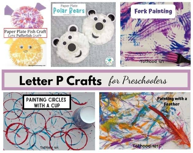 Letter P Crafts for preschoolers.