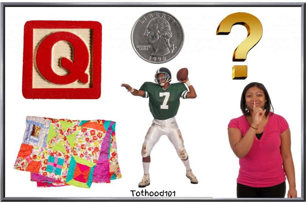 Pictures of things that start with letter Q for preschoolers.