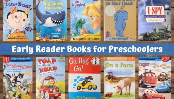 10 early reader book covers for preschoolers
